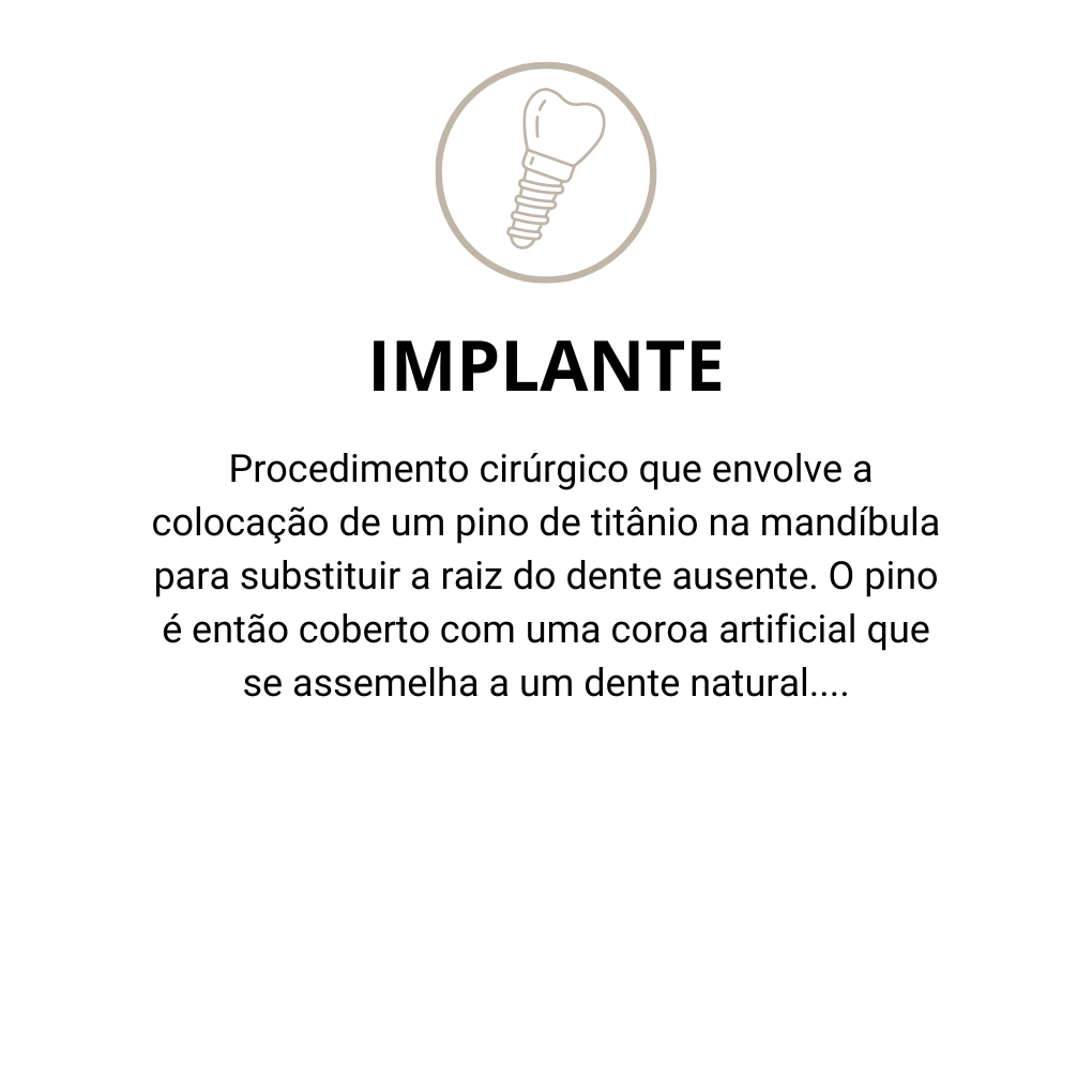 Ícone de implante dentário