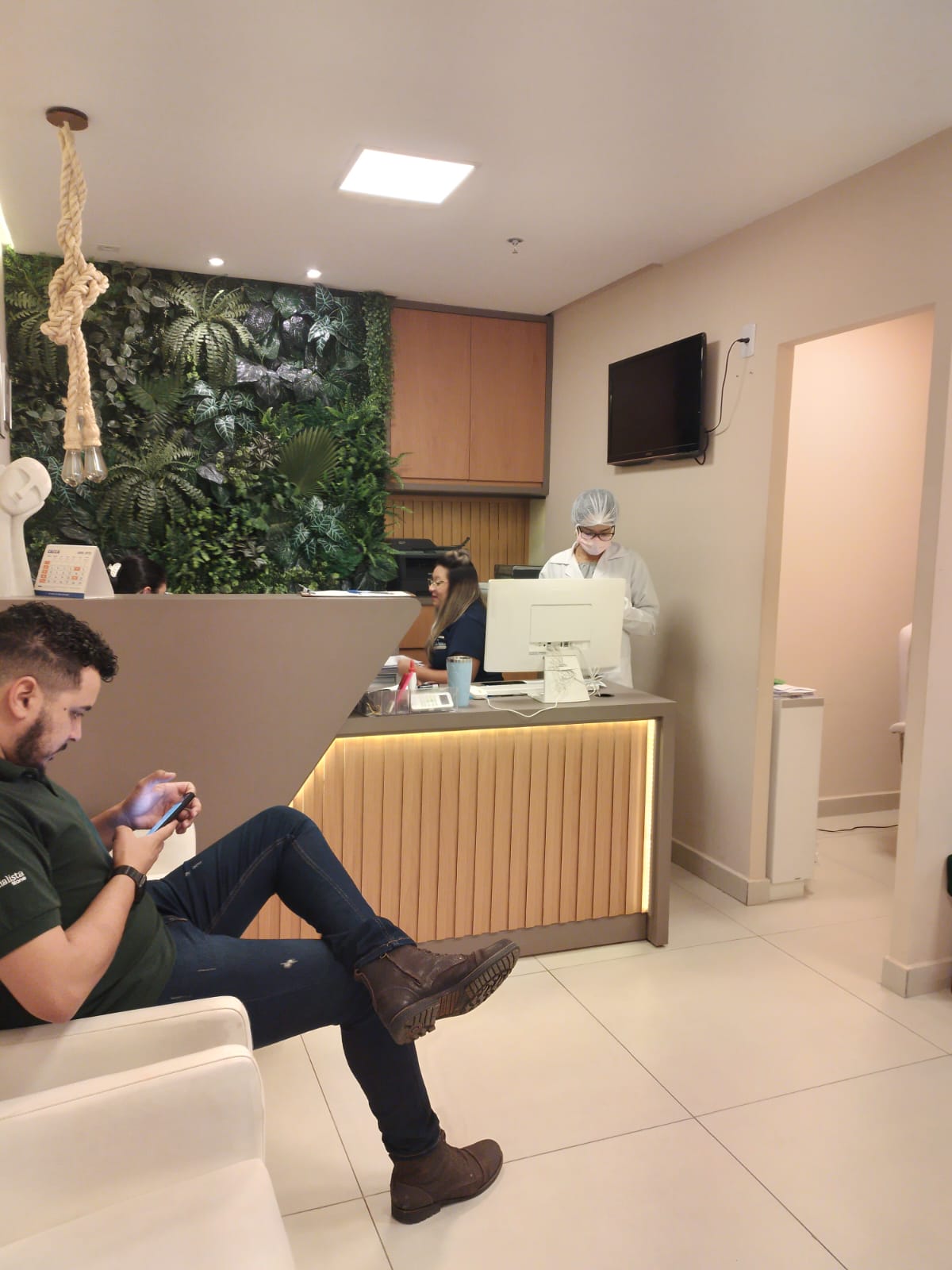 Recepção da clínica